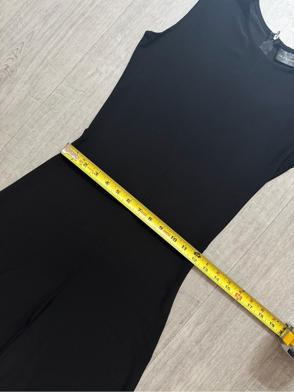 Norma Kamali Kamalikulture Black Sleeveless Wide Leg Stretch Jumpsuit Size XS - Picture 11 of 14